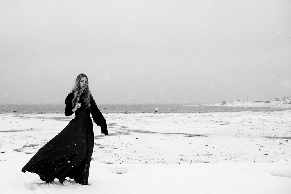 Dyade photo | Black Velvet| Session photo d'hiver portrait | Kamouraska