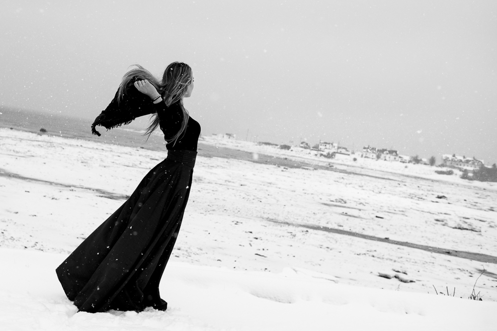 Dyade photo | Black Velvet| Session photo d'hiver portrait | Kamouraska